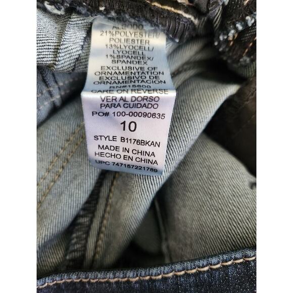 Democracy Ab Solution Dark Wash jeans sz 10 slim fit slimming tummy control - Picture 5 of 9